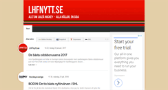 Desktop Screenshot of lhfnytt.se